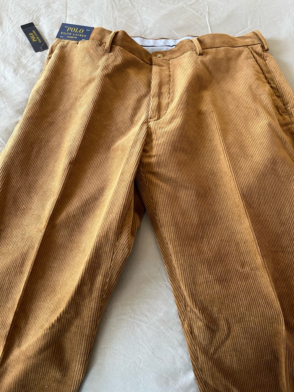 Polo by Ralph Lauren Men's Corduroy Pants — Warm Camel 36x30, NWT